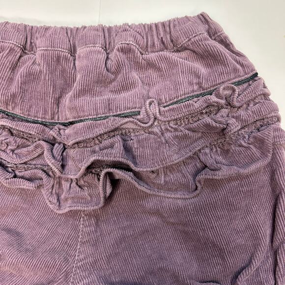 Baby Boden Purple Corduroy Ruffle Shorts - Size 6-12 Months - Picture 2 of 4